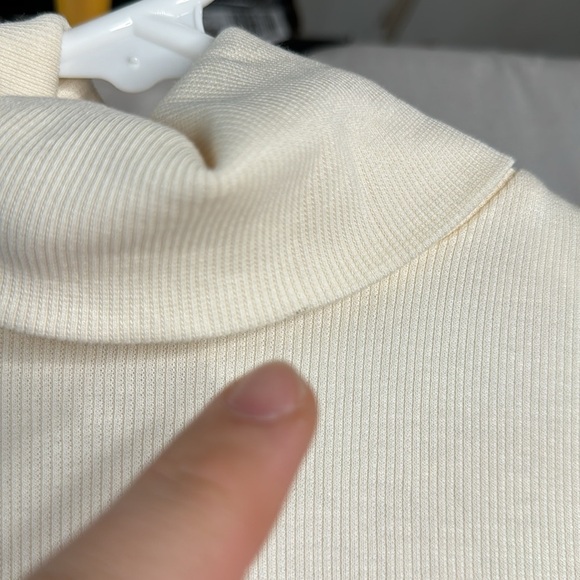 Madewell Turtleneck Long-Sleeve Tee in Antique Cream - Picture 6 of 9